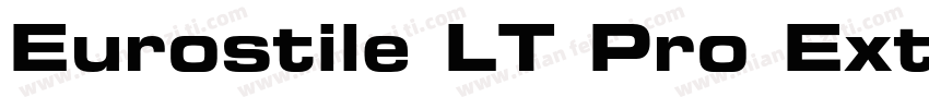 Eurostile LT Pro Ext字体转换